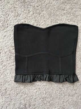 NWOT Altar'd State Black Strapless Bustier Top